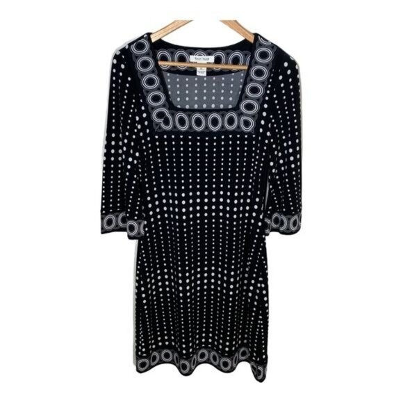White House Black Market Polka Dot Sheath Dress Size XS - Picture 1 of 10